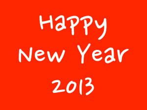 Happy New Year 2013